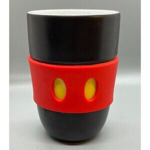 DISNEY PARKS Mickey Mouse Silicone Pants Ceramic Handleless Cup Tumbler Mug